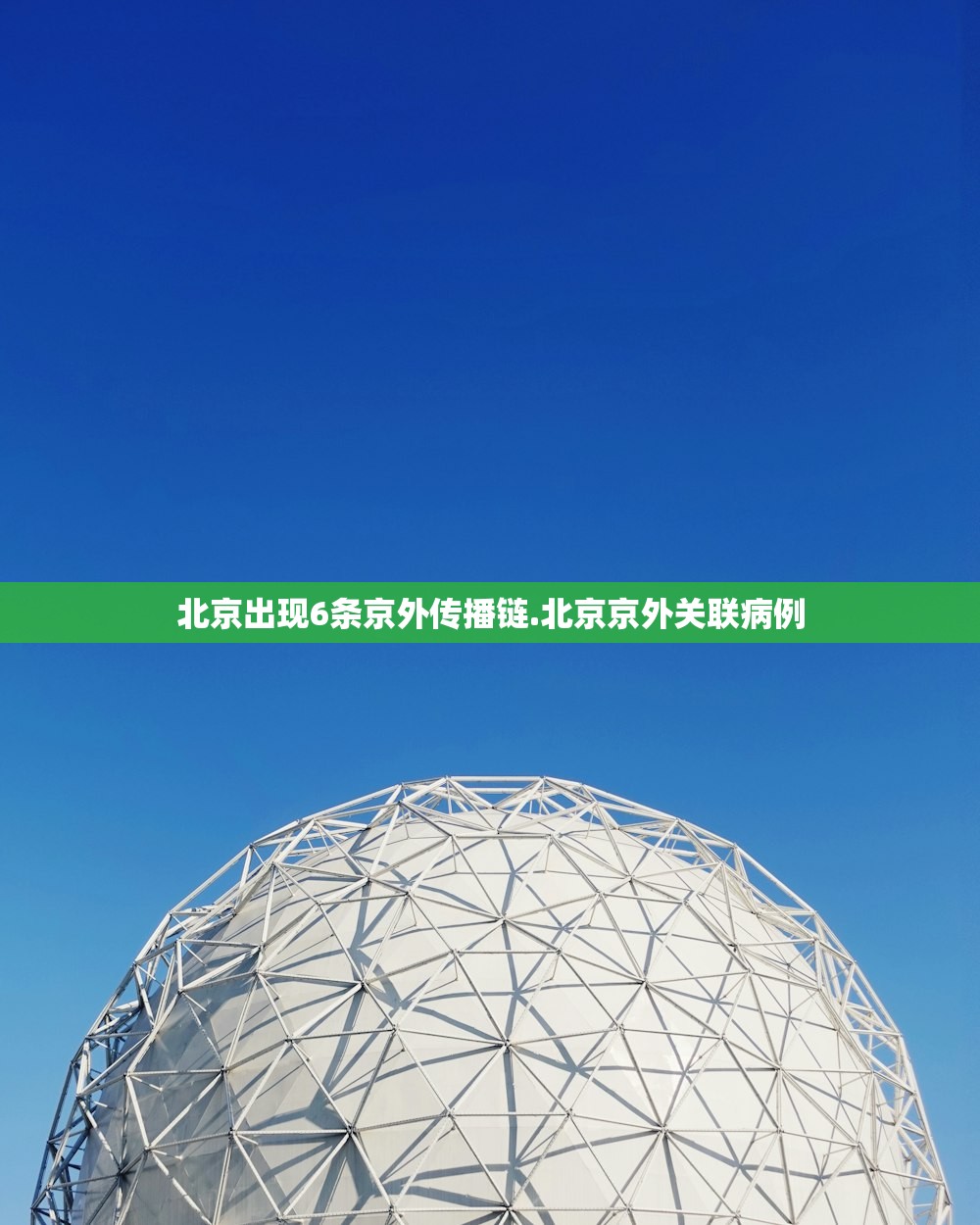 北京出现6条京外传播链.北京京外关联病例