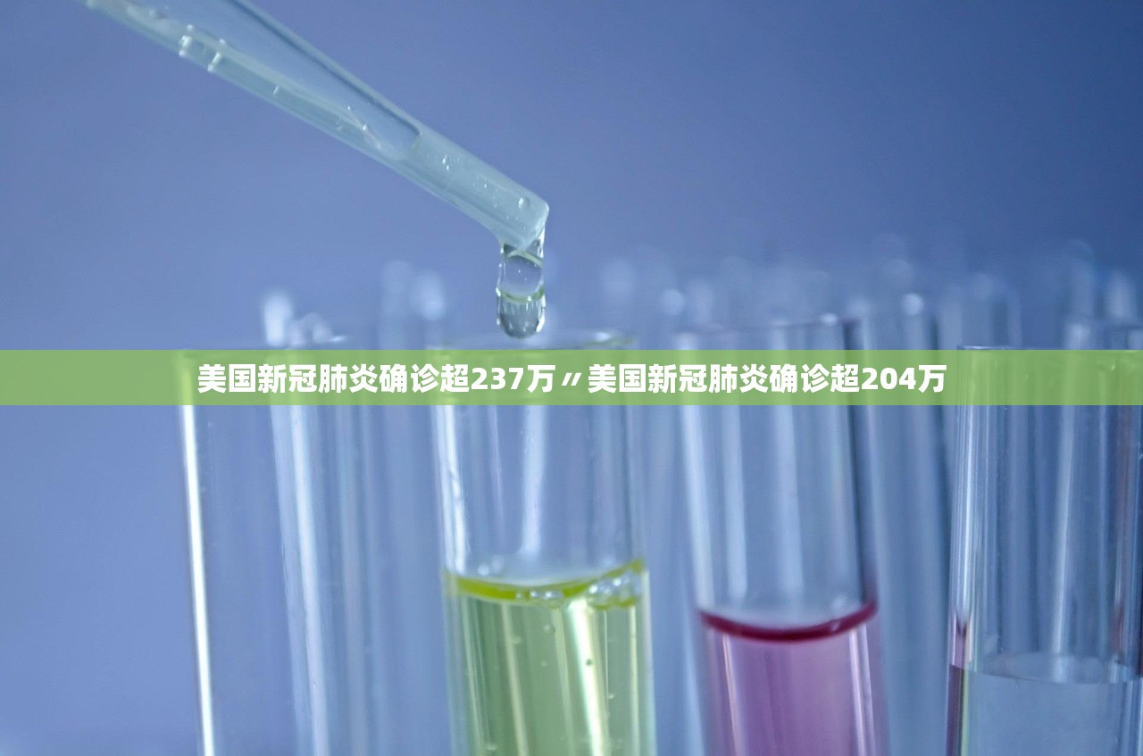 美国新冠肺炎确诊超237万〃美国新冠肺炎确诊超204万