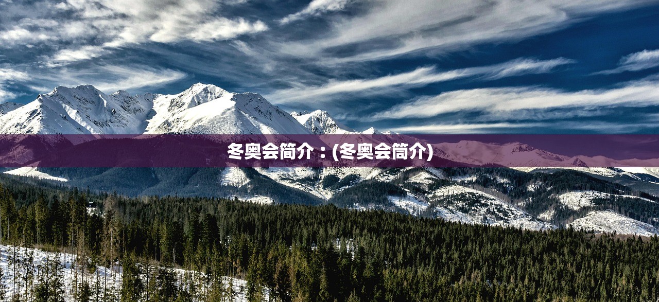 冬奥会简介︰(冬奥会筒介) 冬奥会简介︰(冬奥会筒介)