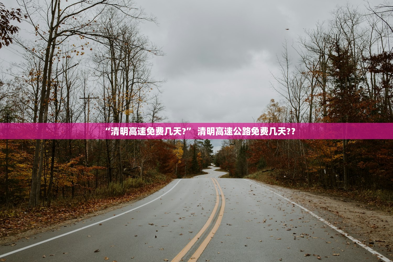 “清明高速免费几天?	” 清明高速公路免费几天?？