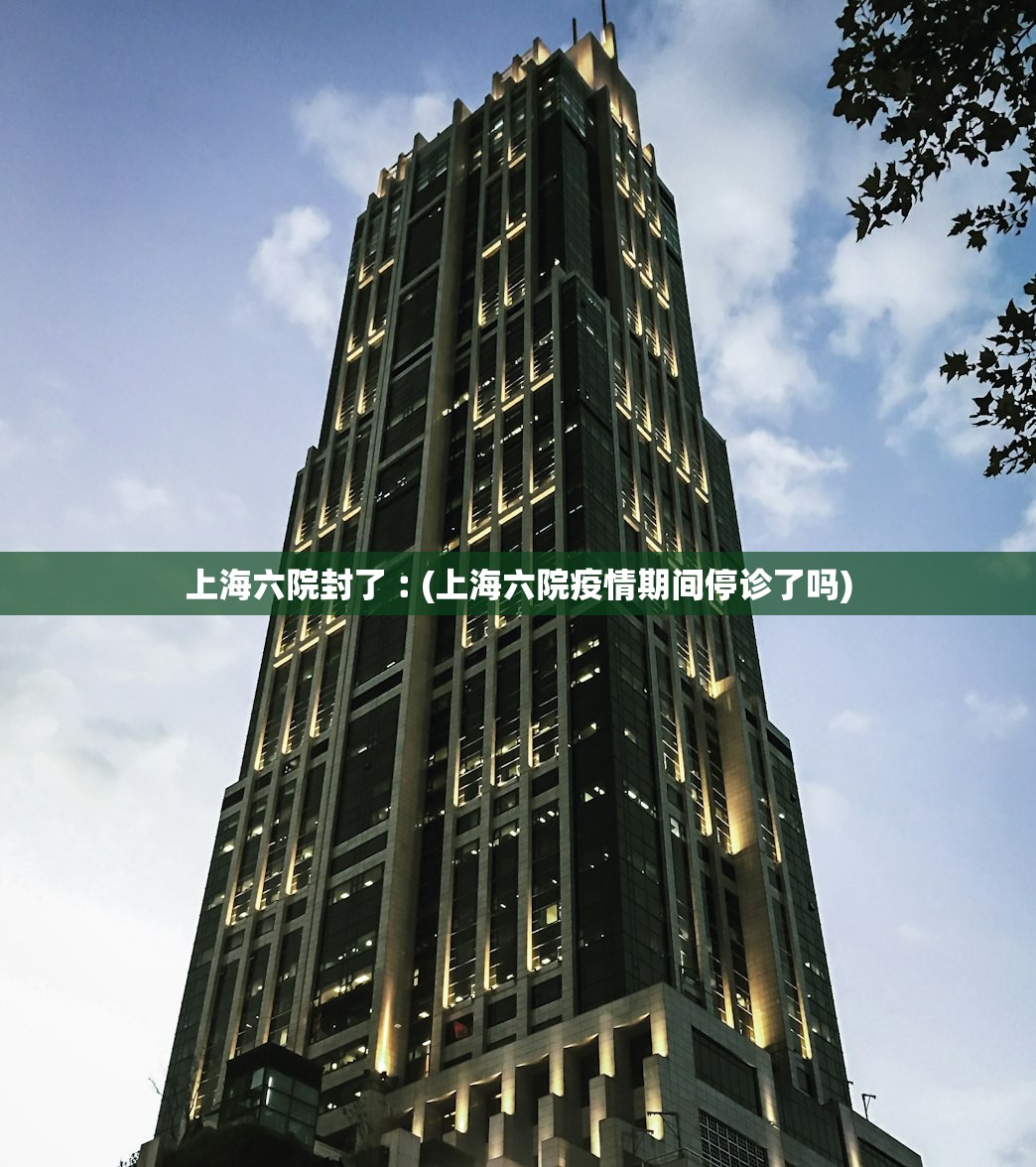上海六院封了︰(上海六院疫情期间停诊了吗)