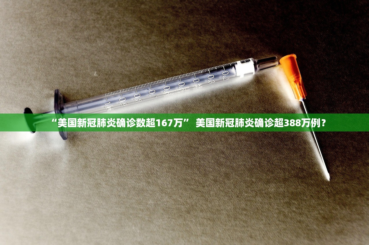 “美国新冠肺炎确诊数超167万” 美国新冠肺炎确诊超388万例？