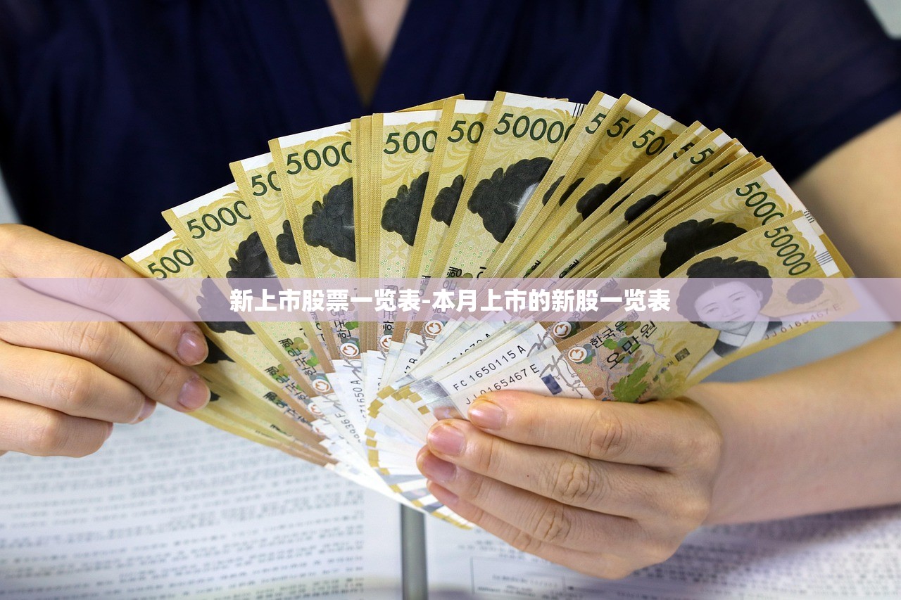 新上市股票一览表-本月上市的新股一览表 新上市股票一览表-本月上市的新股一览表