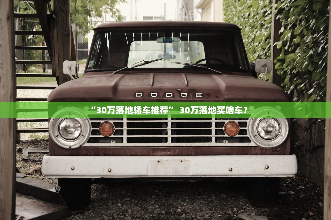 “30万落地轿车推荐” 30万落地买啥车？