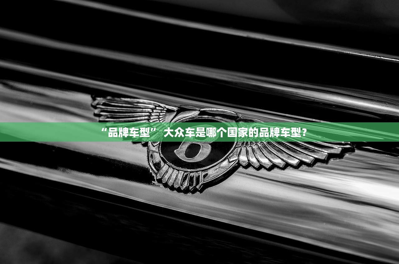 “品牌车型” 大众车是哪个国家的品牌车型？
