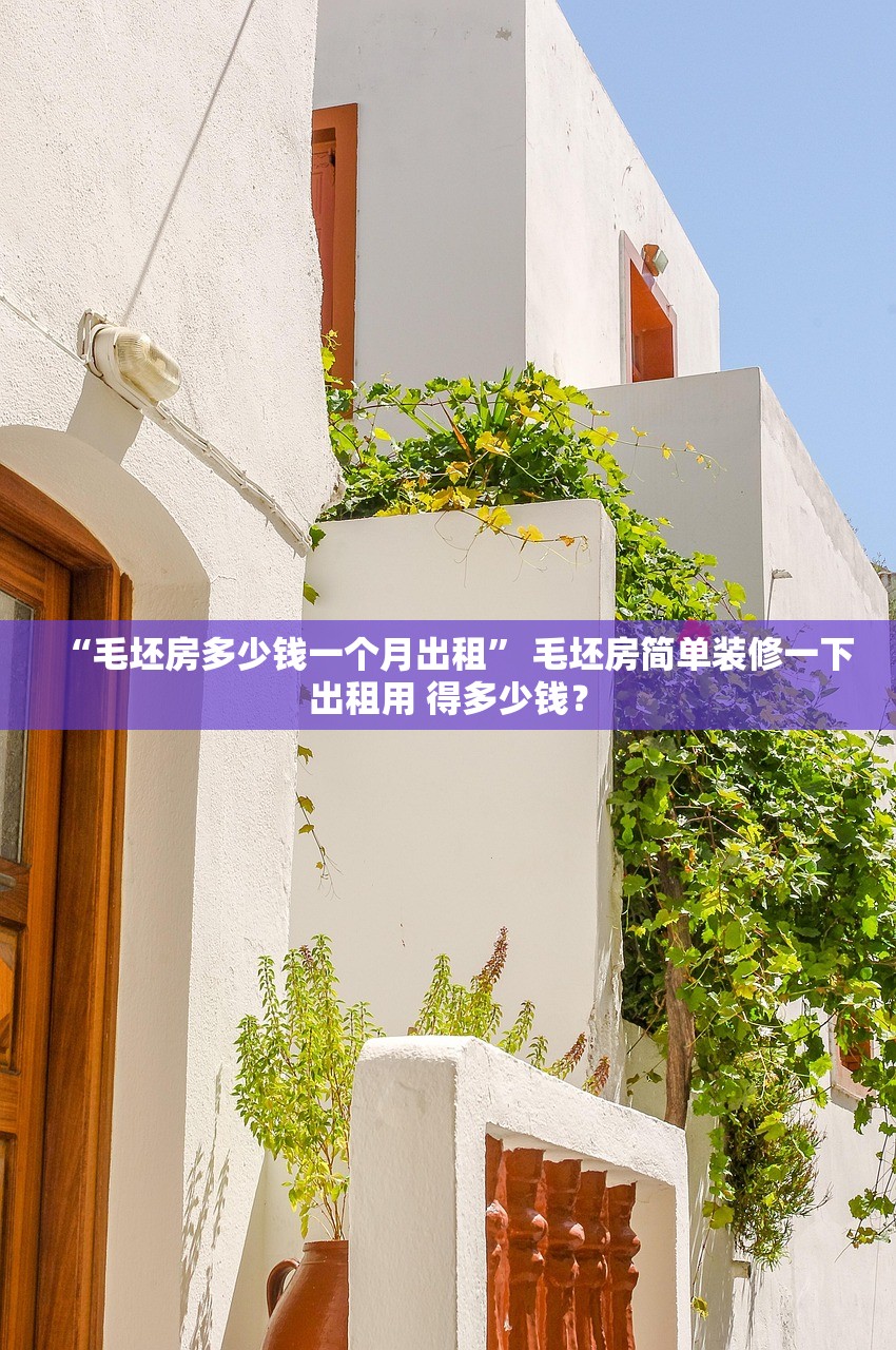 “毛坯房多少钱一个月出租	” 毛坯房简单装修一下出租用 得多少钱？