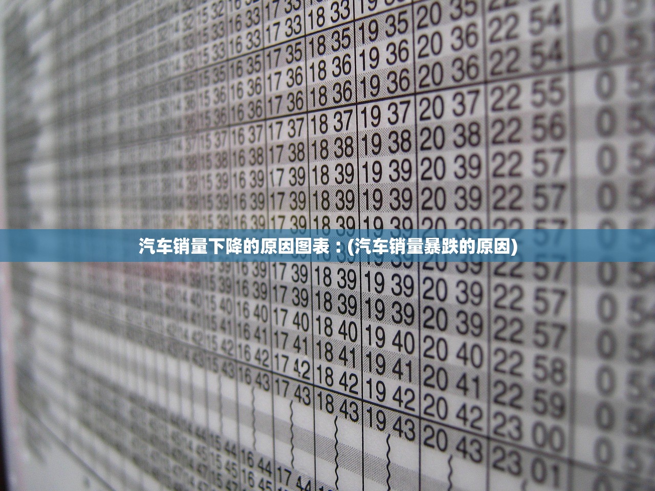 汽车销量下降的原因图表︰(汽车销量暴跌的原因) 汽车销量下降的原因图表︰(汽车销量暴跌的原因)