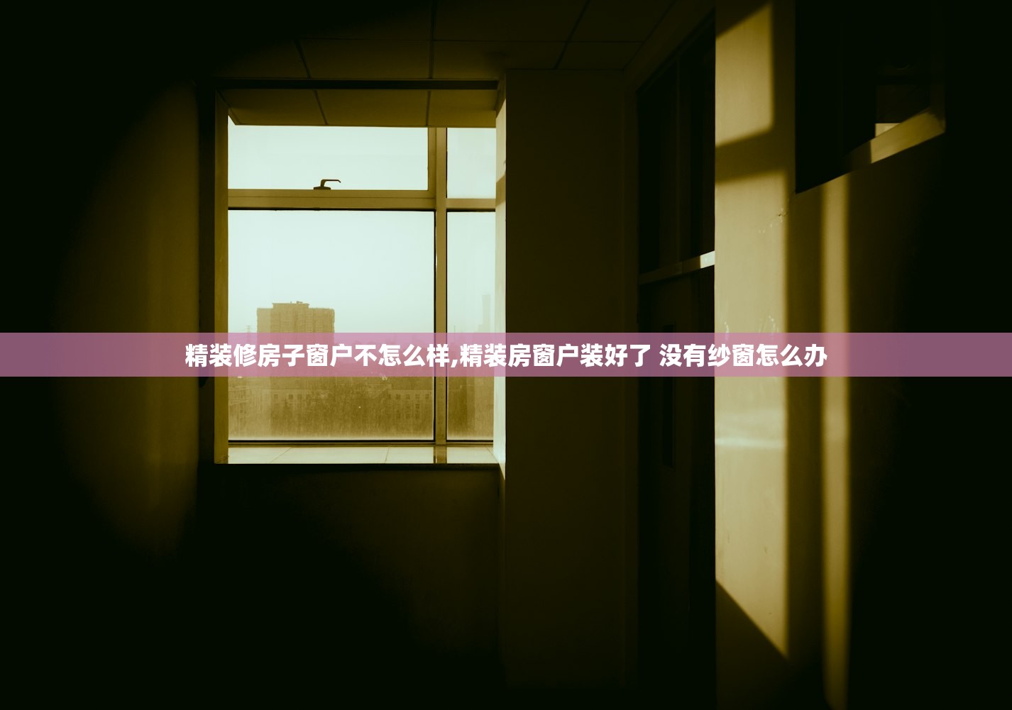 精装修房子窗户不怎么样,精装房窗户装好了 没有纱窗怎么办