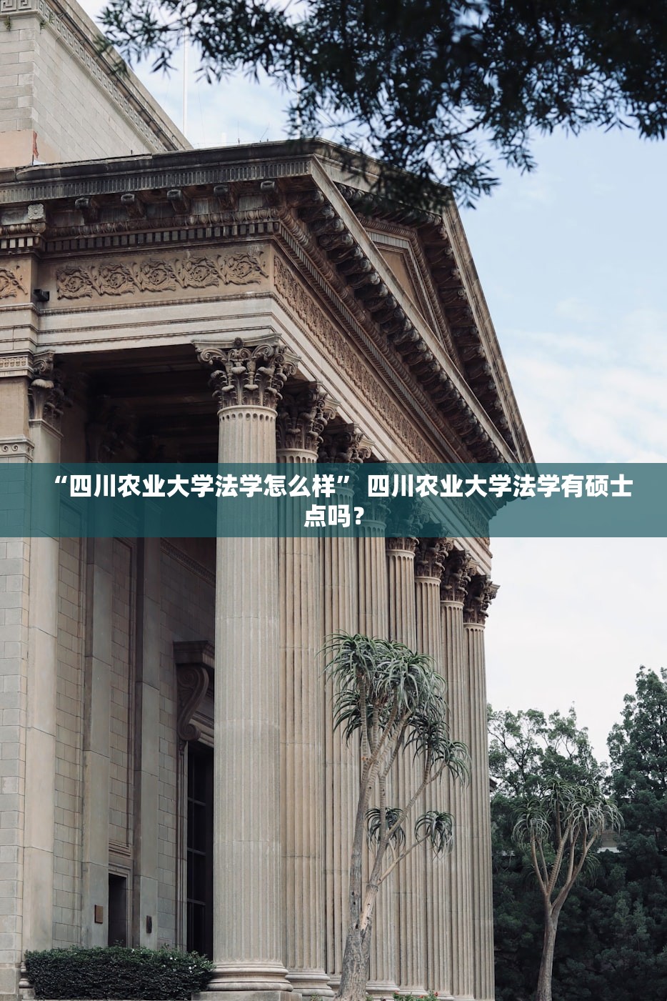 “四川农业大学法学怎么样	” 四川农业大学法学有硕士点吗？