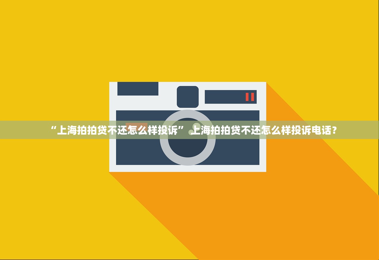 “上海拍拍贷不还怎么样投诉” 上海拍拍贷不还怎么样投诉电话？