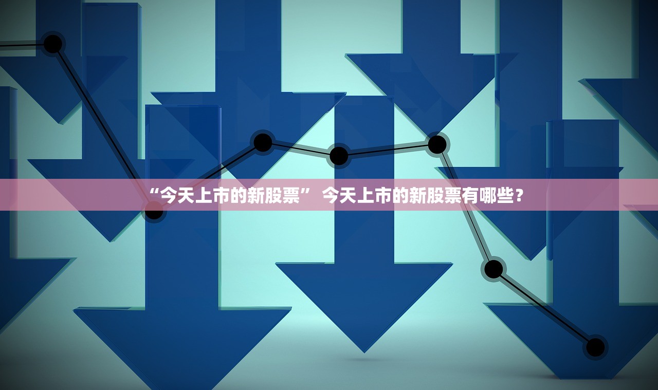 “今天上市的新股票	” 今天上市的新股票有哪些？