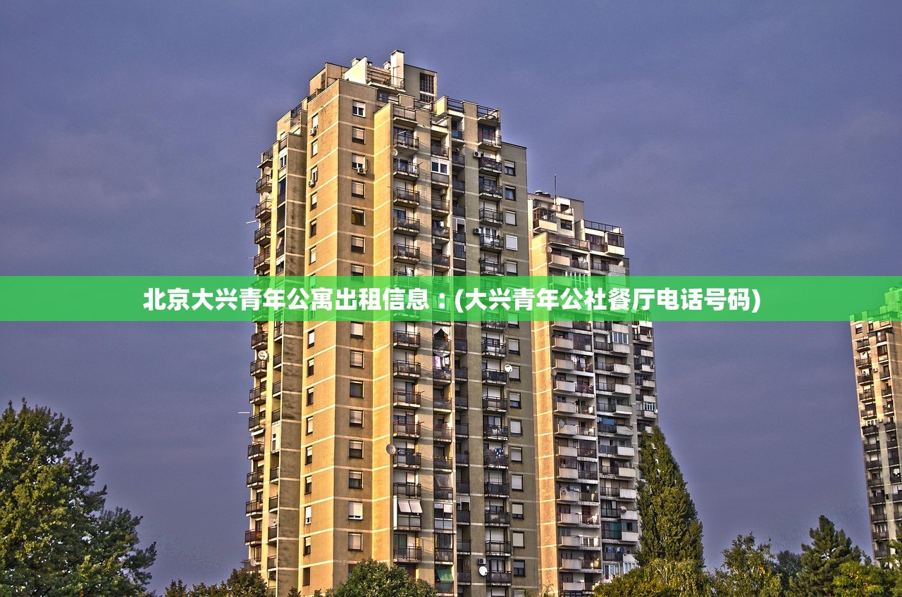 北京大兴青年公寓出租信息︰(大兴青年公社餐厅电话号码) 北京大兴青年公寓出租信息︰(大兴青年公社餐厅电话号码)